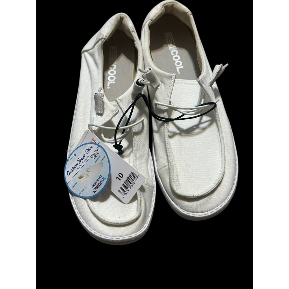 New with tags 32 Degrees 32Cool Womens Cushion Boat Shoe Canvas Slip On Size 10